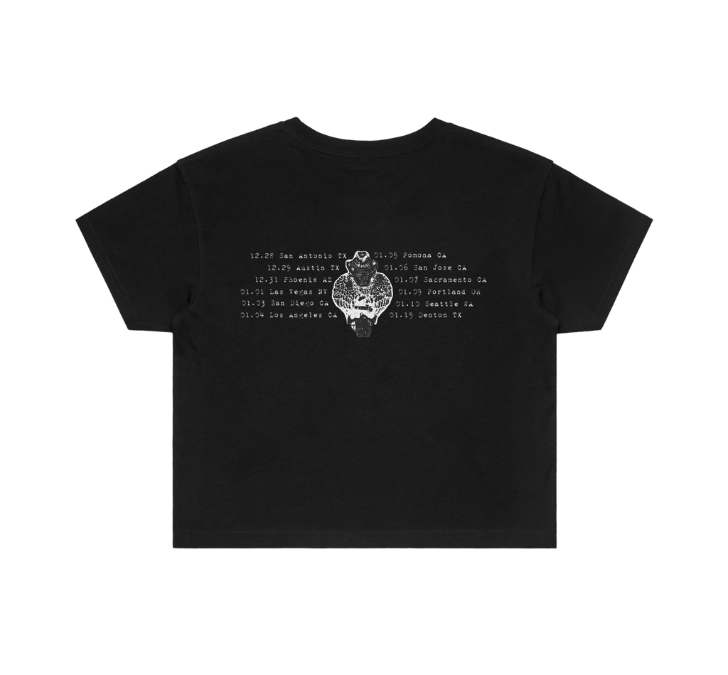 my point of you - West Coast Tour Crop Tee
