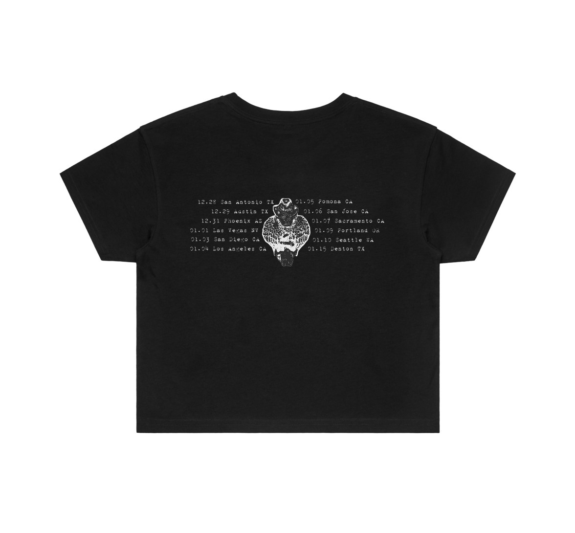 my point of you - West Coast Tour Crop Tee