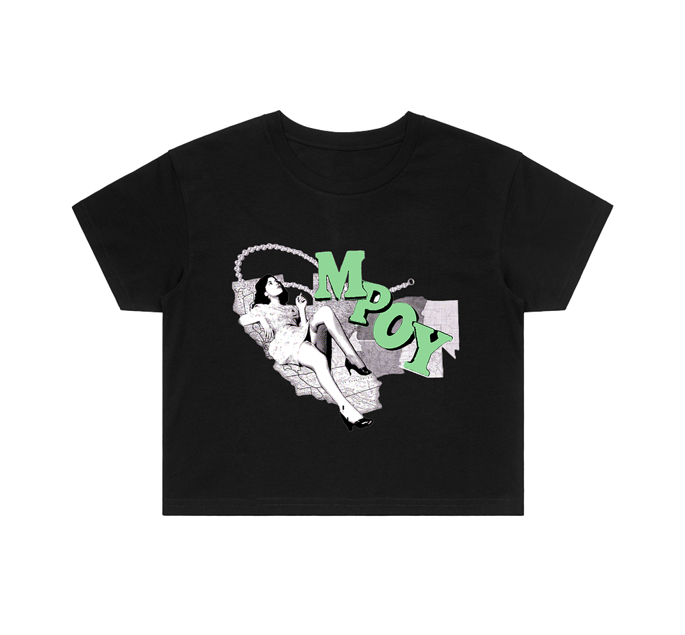 my point of you - West Coast Tour Crop Tee